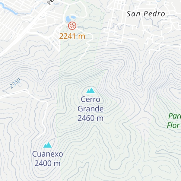 Map of Cerro Grande