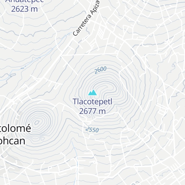 Map of Tlacotepetl