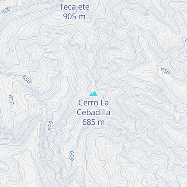 Map of Cerro La Cebadilla