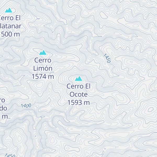Map of Cerro El Ocote
