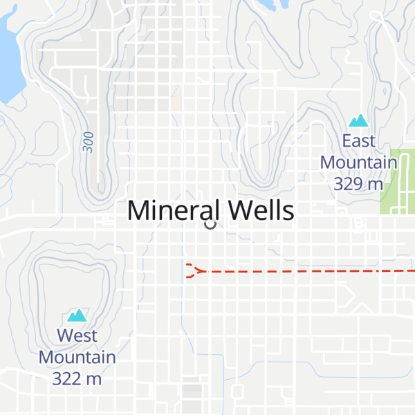 Map of Mineral Wells Visitors Bureau