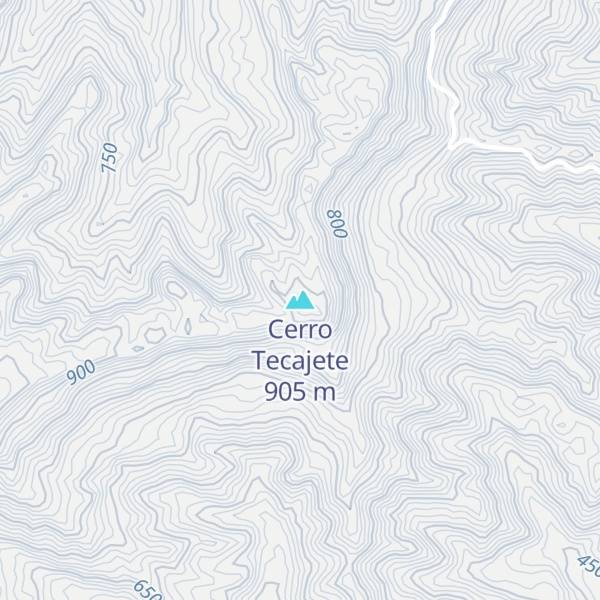 Map of Cerro Tecajete