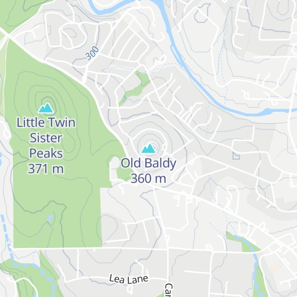 Map of Old Baldy