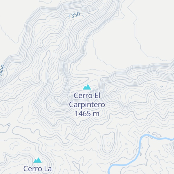 Map of Cerro El Carpintero