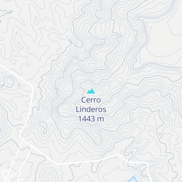 Map of Cerro Linderos