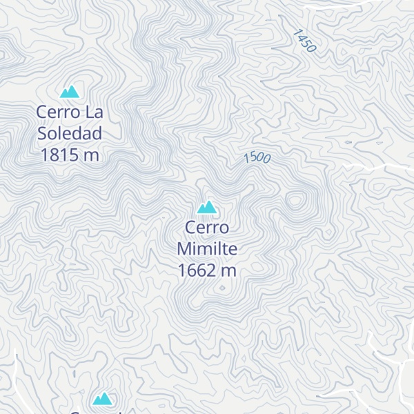 Map of Cerro Mimilte