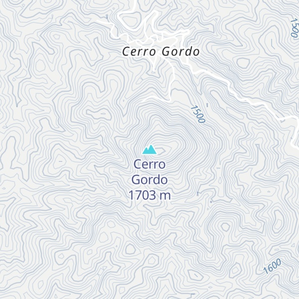 Map of Cerro Gordo