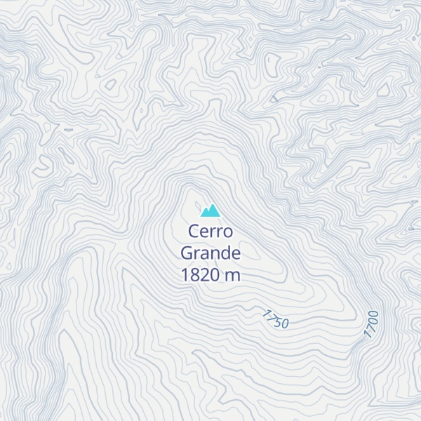Map of Cerro Grande
