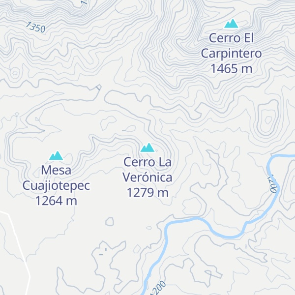 Map of Cerro La Verónica