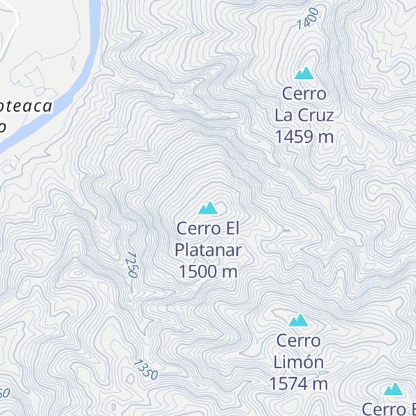 Map of Cerro El Platanar