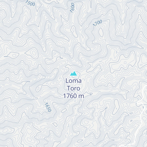 Map of Loma Toro