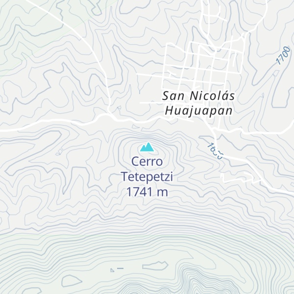 Map of Cerro Tetepetzi