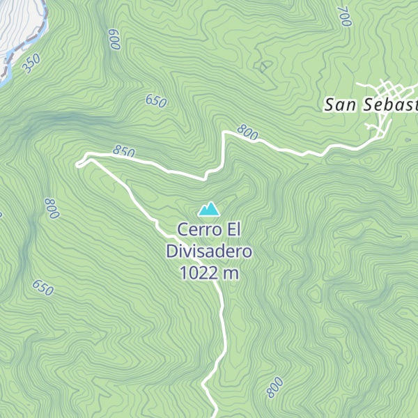 Map of Cerro El Divisadero