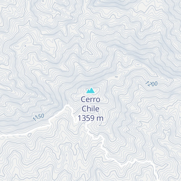 Map of Cerro Chile