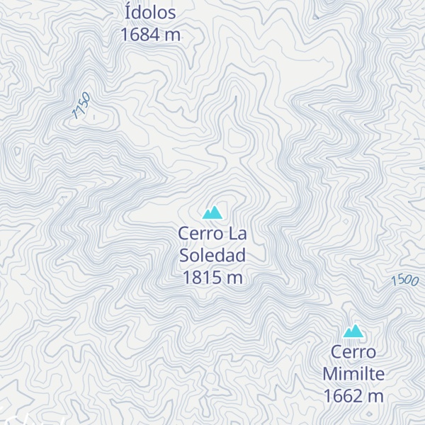 Map of Cerro La Soledad
