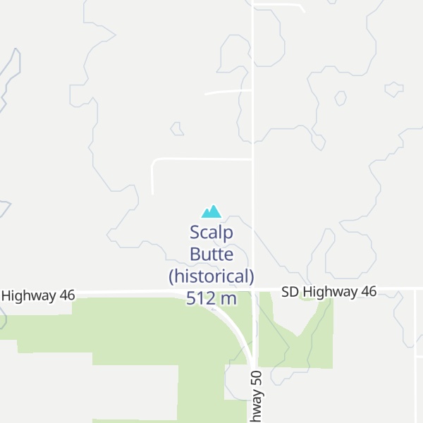 Map of Scalp Butte (historical)