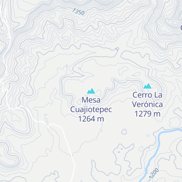 Map of Mesa Cuajiotepec
