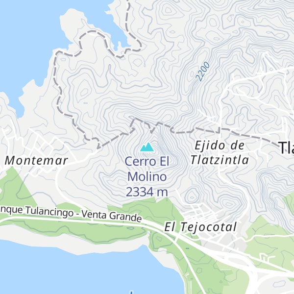 Map of Cerro El Molino