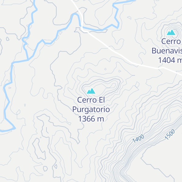 Map of Cerro El Purgatorio