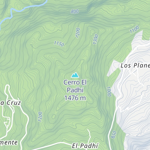Map of Cerro El Padhi