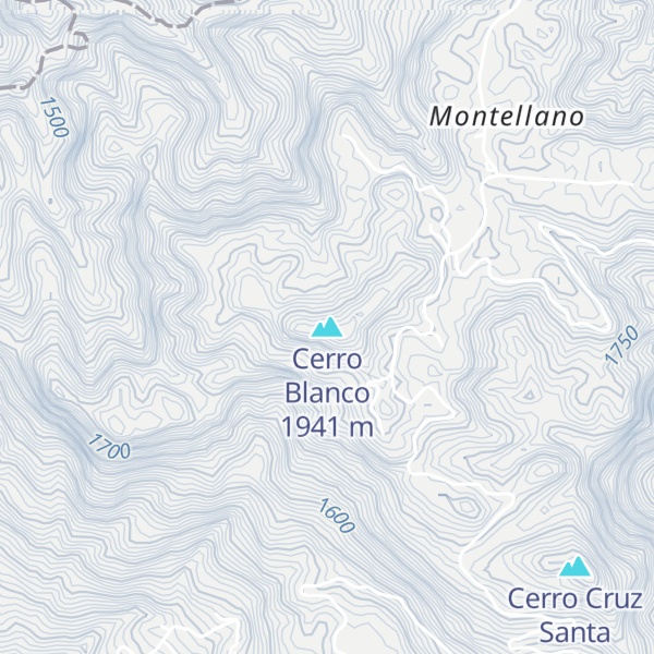 Map of Cerro Blanco