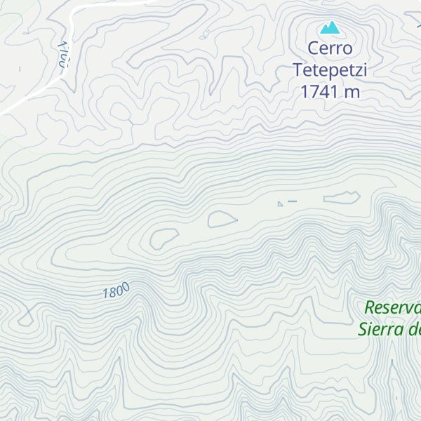 Map of Cerro Chalmecatl
