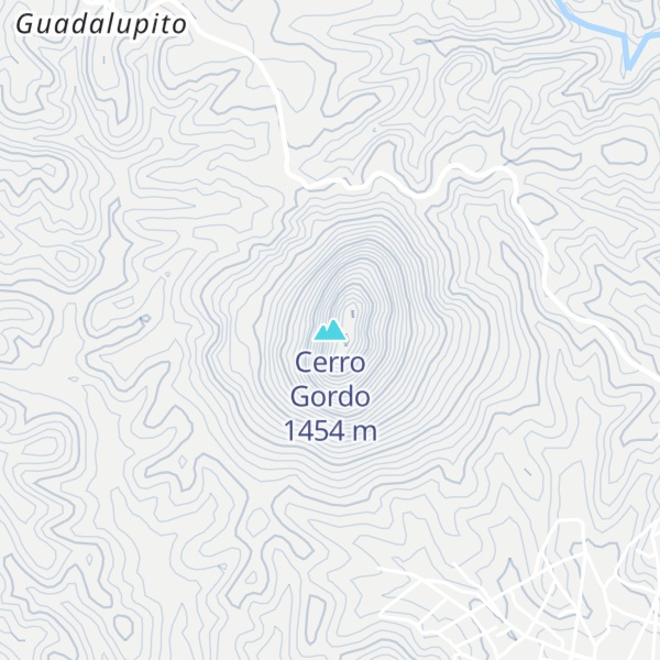 Map of Cerro Gordo