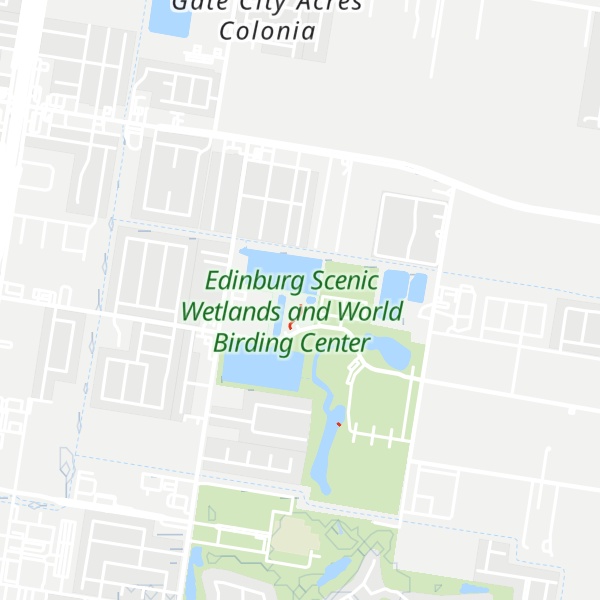 Map of Edinburg Scenic Wetlands Visitor Center