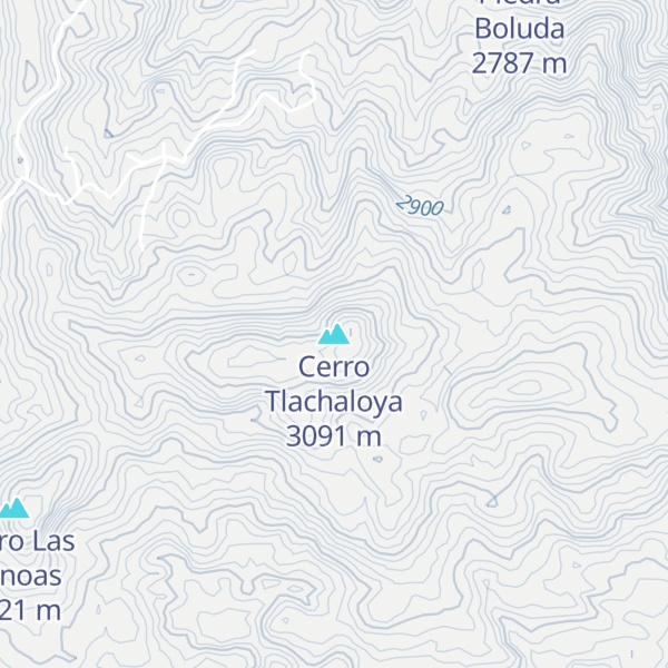 Map of Cerro Tlachaloya