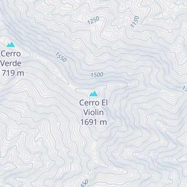 Map of Cerro El Violin