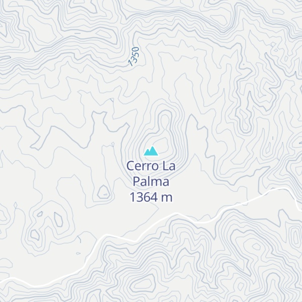 Map of Cerro La Palma