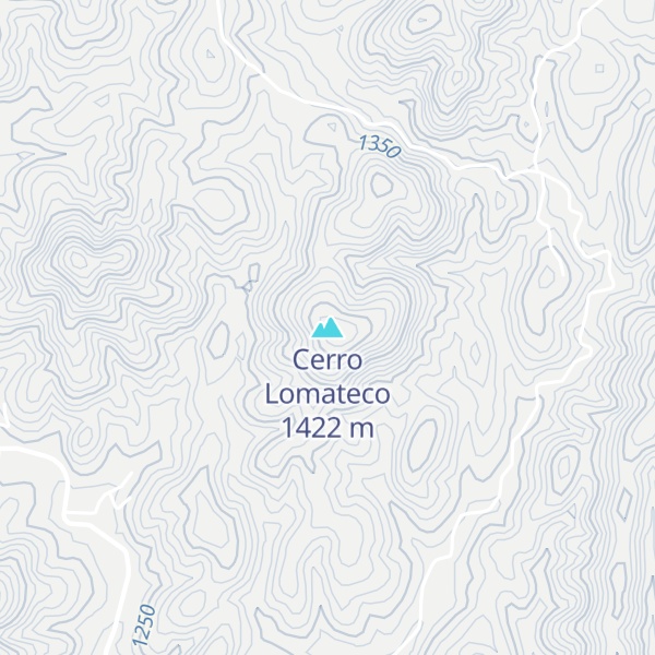 Map of Cerro Lomateco