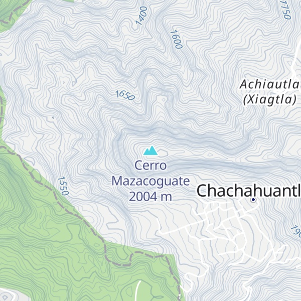 Map of Cerro Mazacoguate