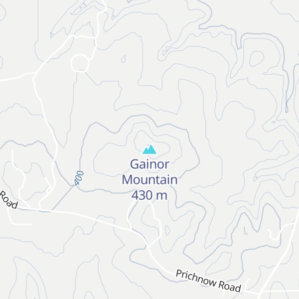 Map of Gainor Mountain