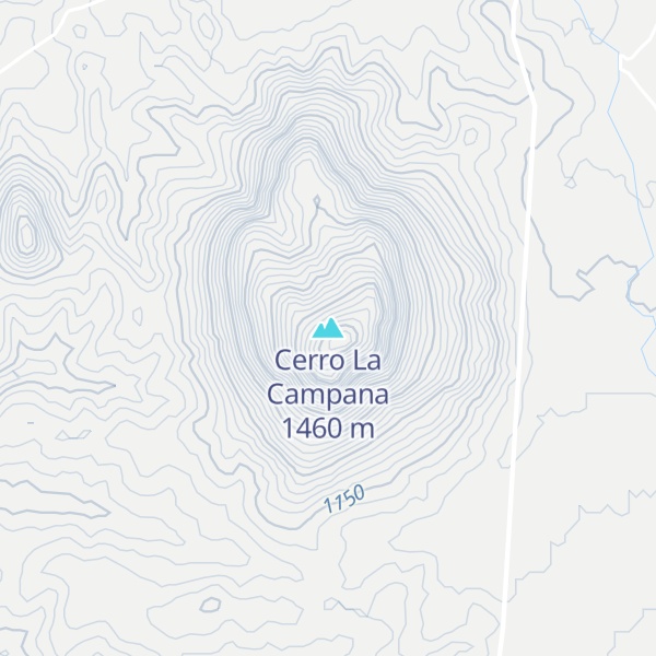 Map of Cerro La Campana