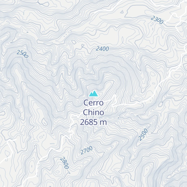 Map of Cerro Chino