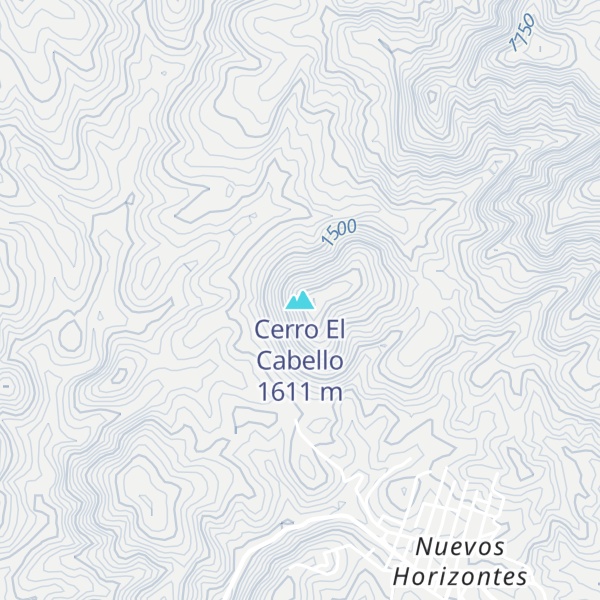 Map of Cerro El Cabello