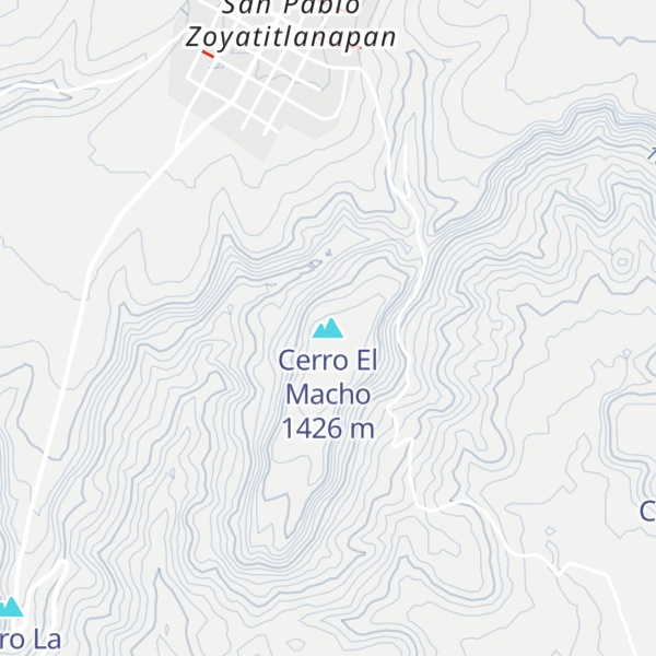 Map of Cerro El Macho