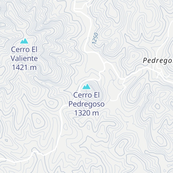 Map of Cerro El Pedregoso