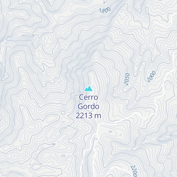 Map of Cerro Gordo