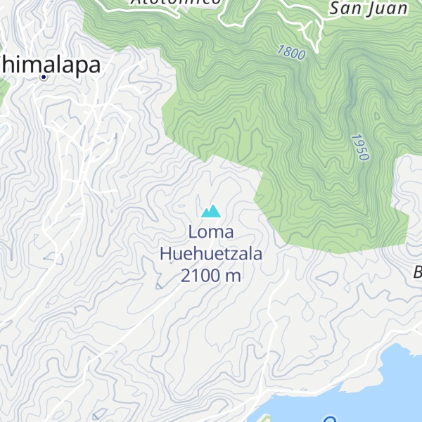 Map of Loma Huehuetzala