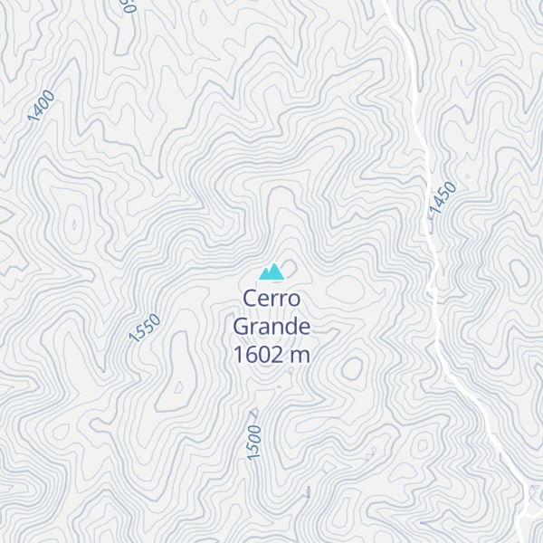 Map of Cerro Grande