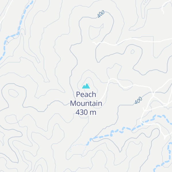 Map of Peach Mountain
