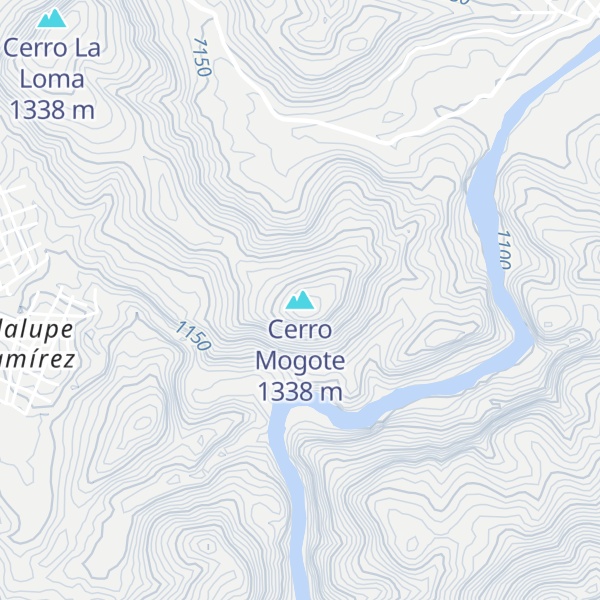 Map of Cerro Mogote
