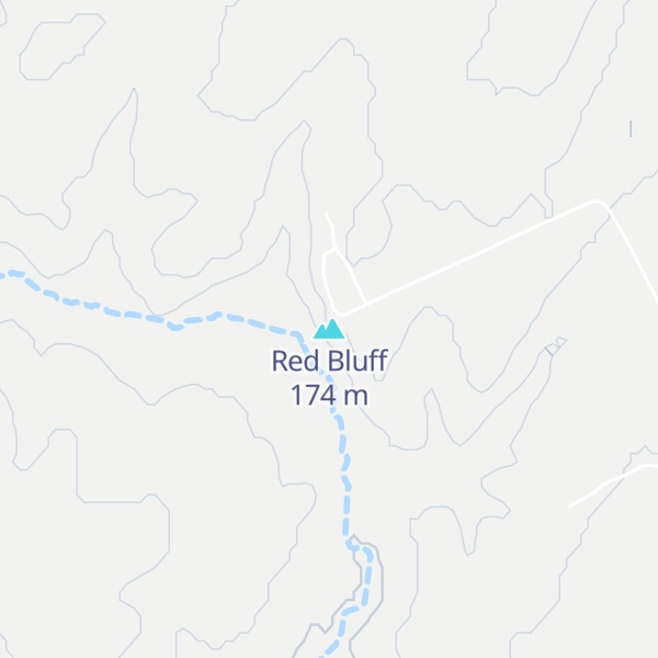 Map of Red Bluff