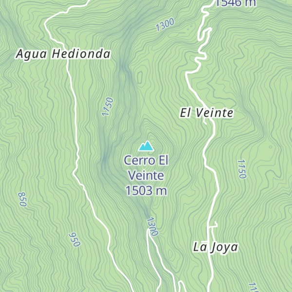 Map of Cerro El Veinte