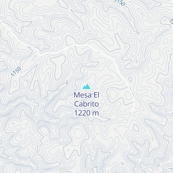 Map of Mesa El Cabrito
