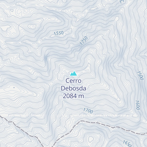 Map of Cerro Debosda
