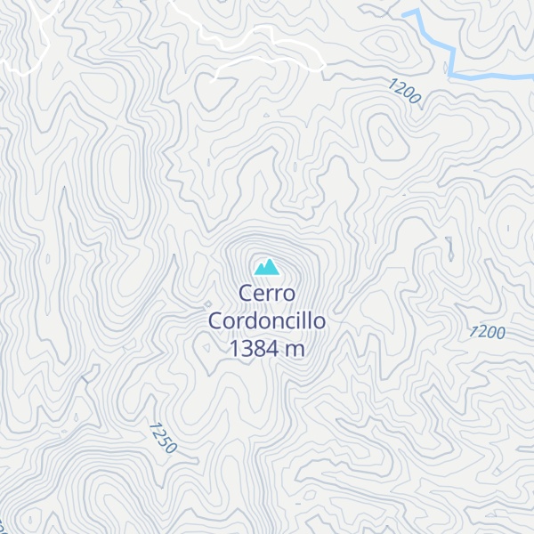 Map of Cerro Cordoncillo
