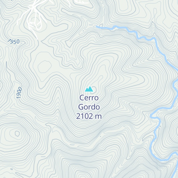 Map of Cerro Gordo